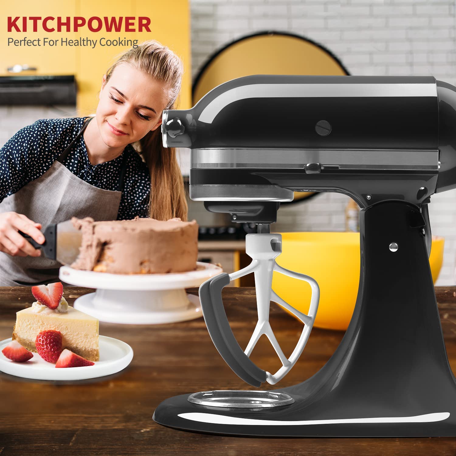 KITCHPOWER 4.5-5 Quart Flex Edge Beater for KitchenAid Tilt